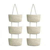 Decorative 3-Tier Hanging Organizer Bag
