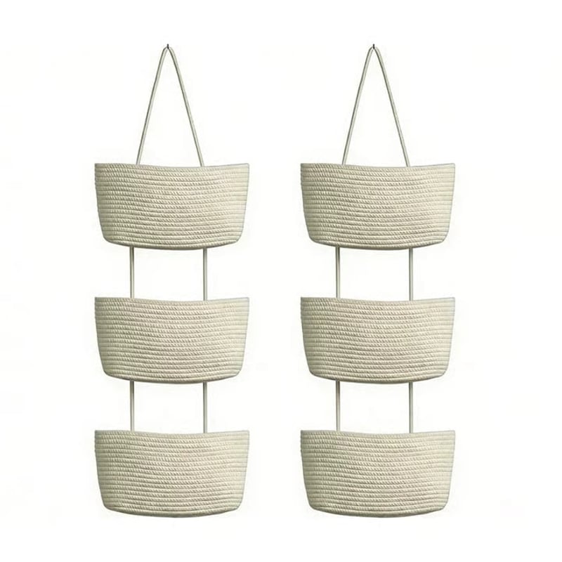 Decorative 3-Tier Hanging Organizer Bag