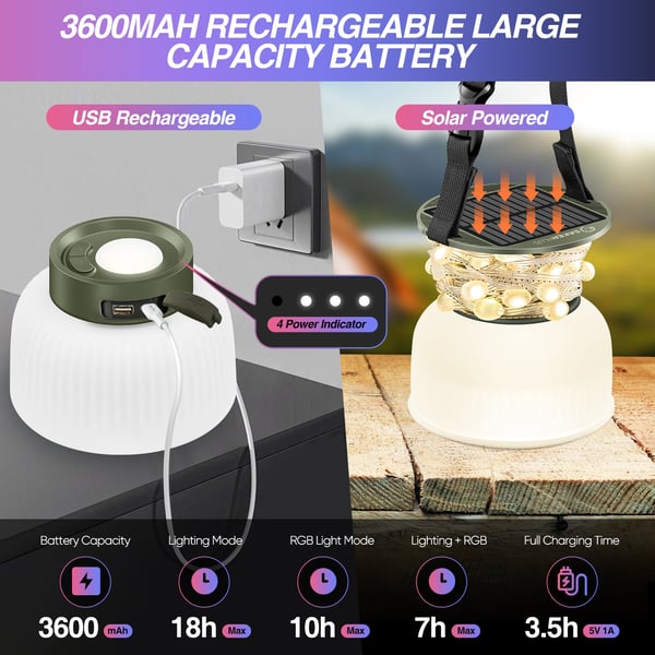 Multicolored Camping Light String