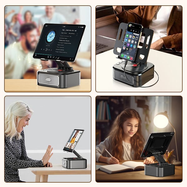 Saker Rotating Tablet Stand Speaker