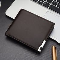 Kurze Brieftasche mit Eisenkante