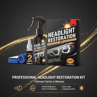 Car Headlight Restoration Kit for Yellowing & Oxidation