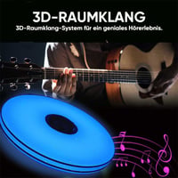 3-in-1: Intelligente LED-Deckenleuchte mit Bluetooth-Lautsprecher