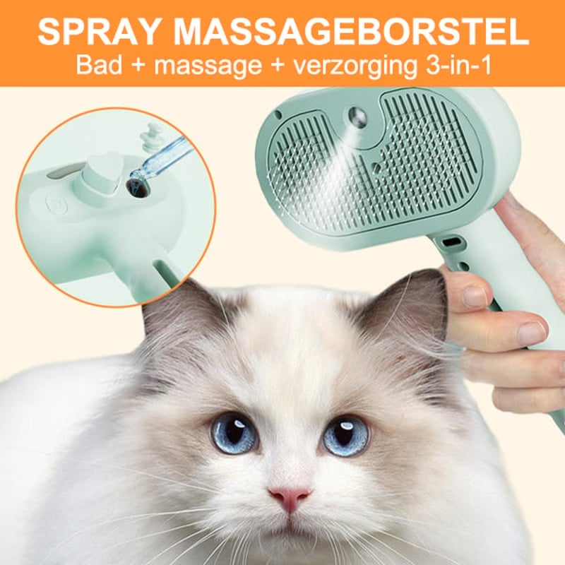 Sunnook 3-in-1 Spray Kattenborstel