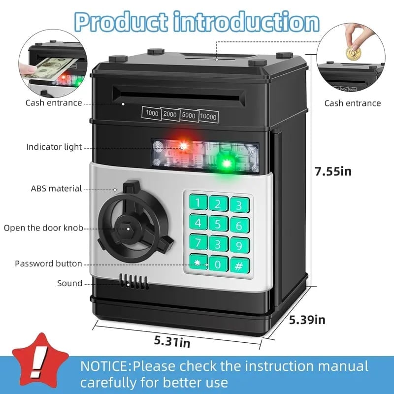 Smart Electronic Money Box for Kids