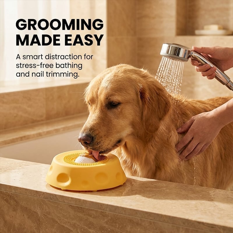 Pet Slow Feeder & Lick Bowl