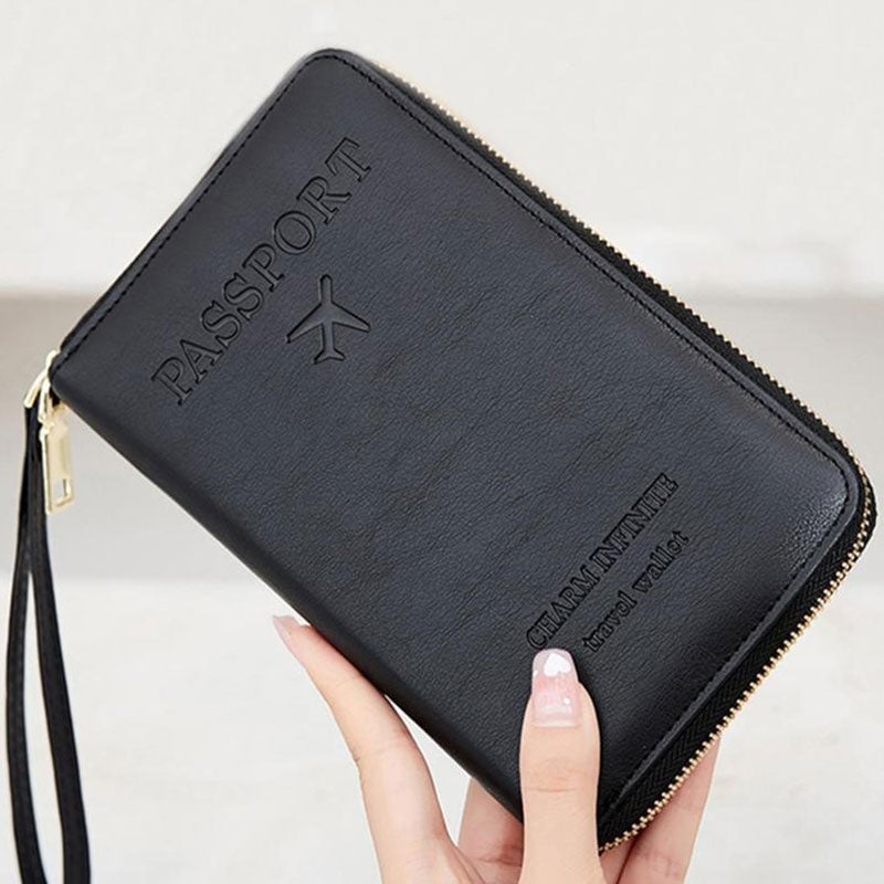 Multifunktionale RFID Reisepass-Brieftasche