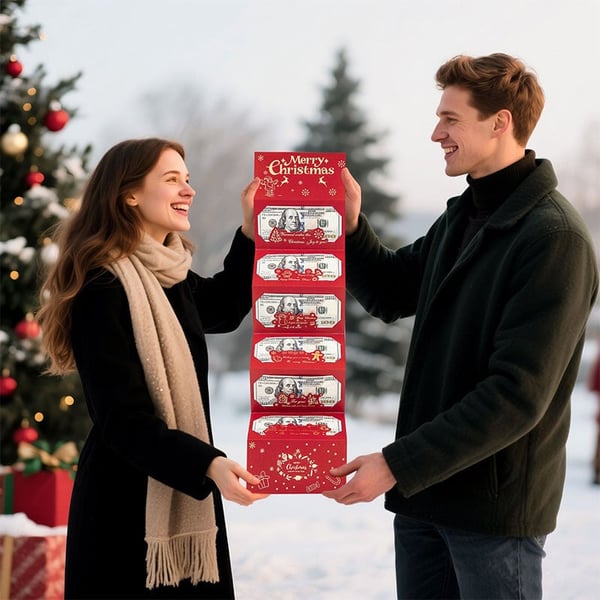 Hopfällbart Julkuvert Med 6 Fack