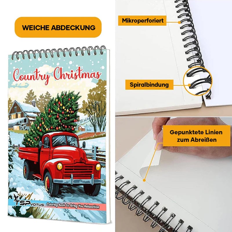 Country Weihnachtsmalbuch