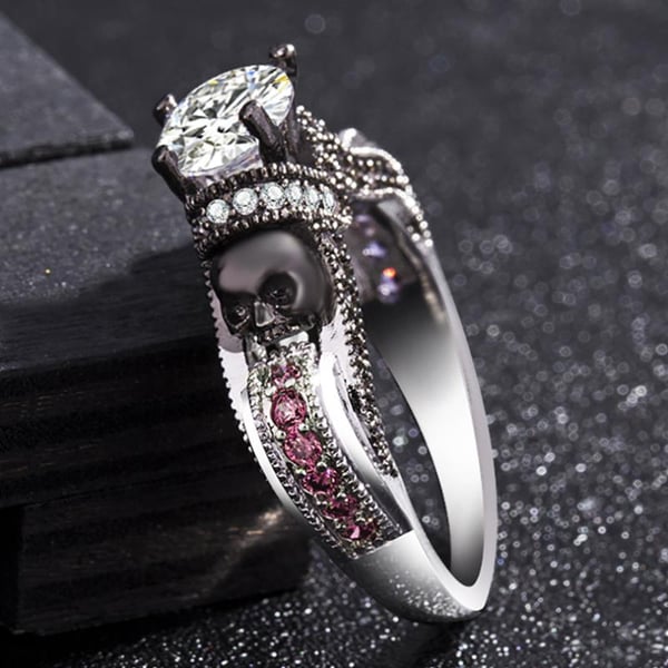 New Black Skull Ring