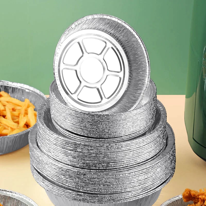 Rund foliebricka för Mikrovågsugn eller Air Fryer