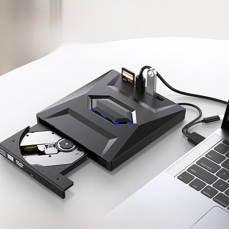 7-in-1 Externes USB-DVD-Laufwerk & Blu-ray-Player