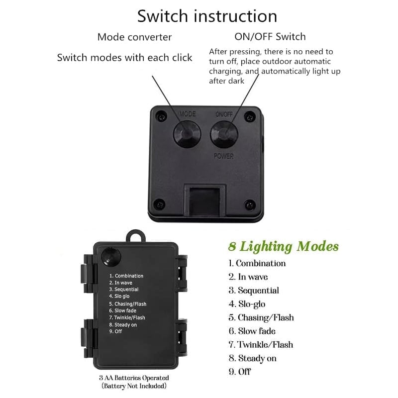 Solar-Powered Christmas Atmosphere Lights