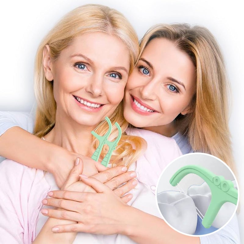 ✨ Disposable Floss Picks Twin-Line