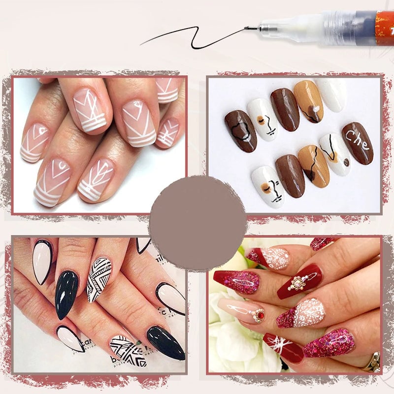 Ultradünner gebogener Maniküre Nagelstift