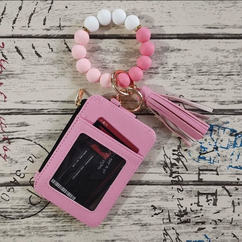 💖 Fashionable Silicone Keychain Wallet