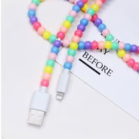 Kreatives Perlen-2-in-1-Datenkabel
