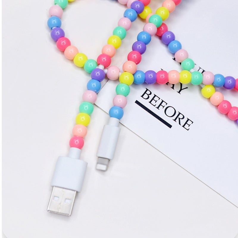 Kreatives Perlen-2-in-1-Datenkabel