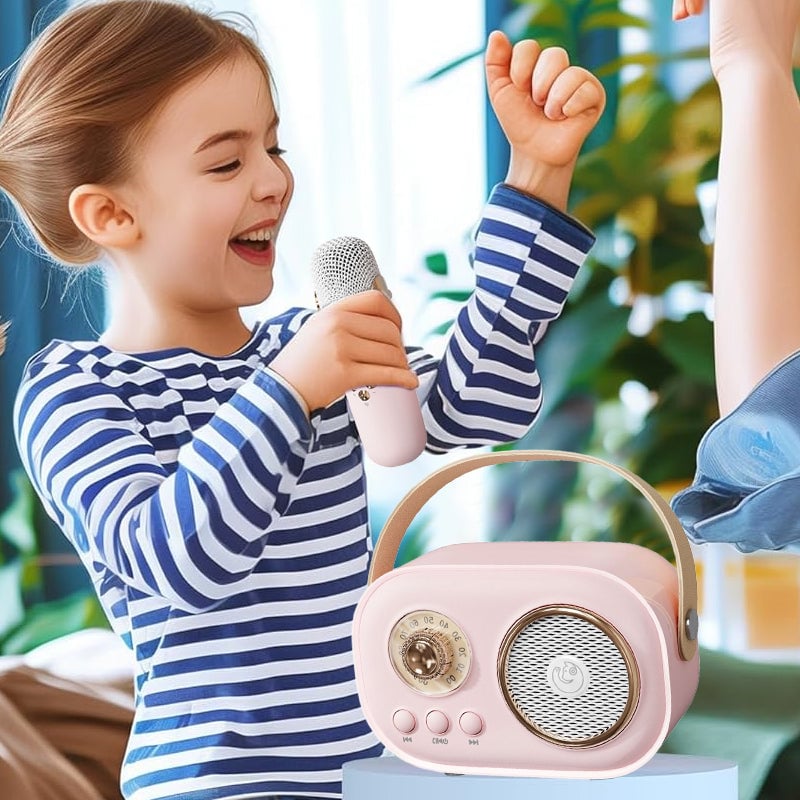 Tragbarer Bluetooth-Lautsprecher mit drahtlosem Mikrofon
