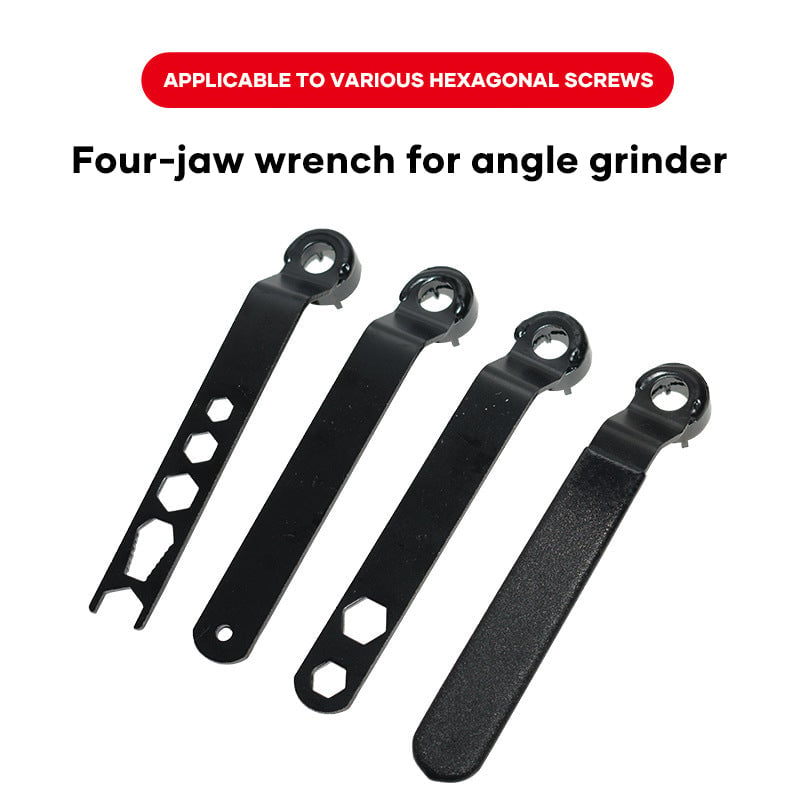 Four-jaw angle grinder wrench