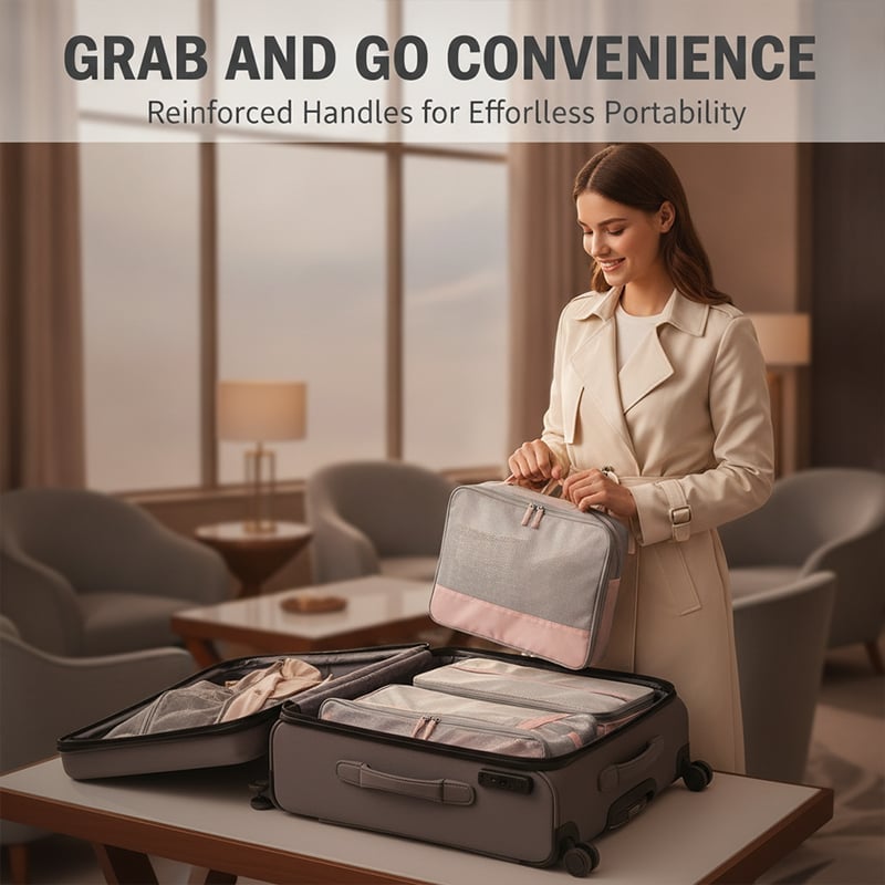 6-Piece Expandable Space-Saving Packing Cubes