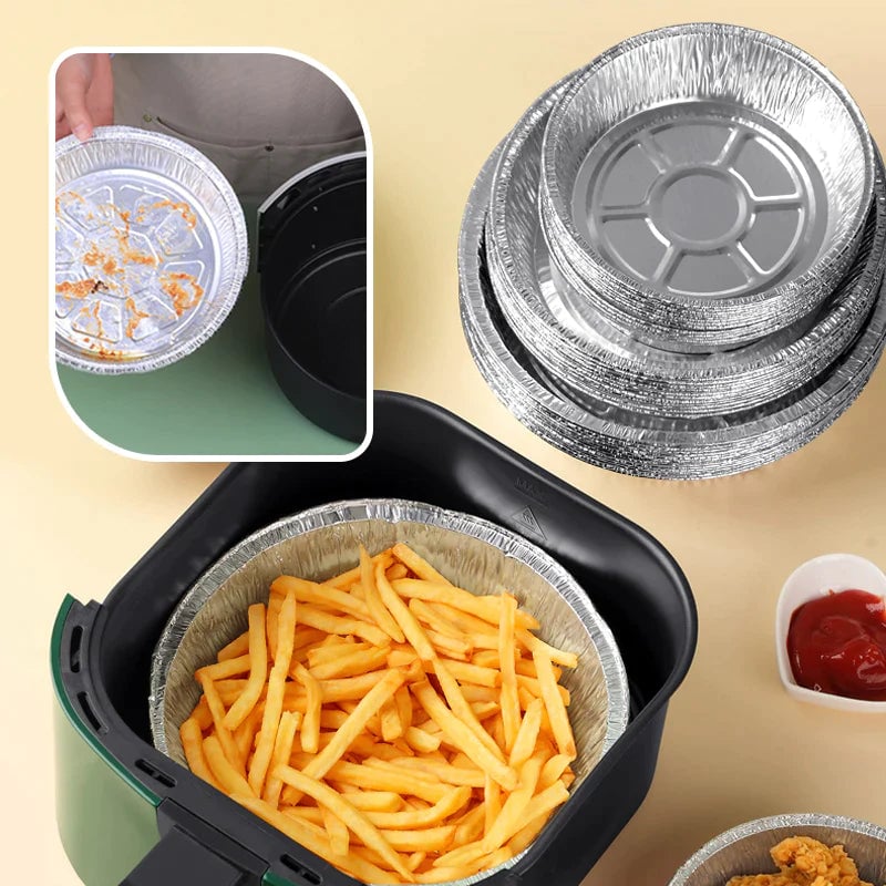 Rund foliebricka för Mikrovågsugn eller Air Fryer