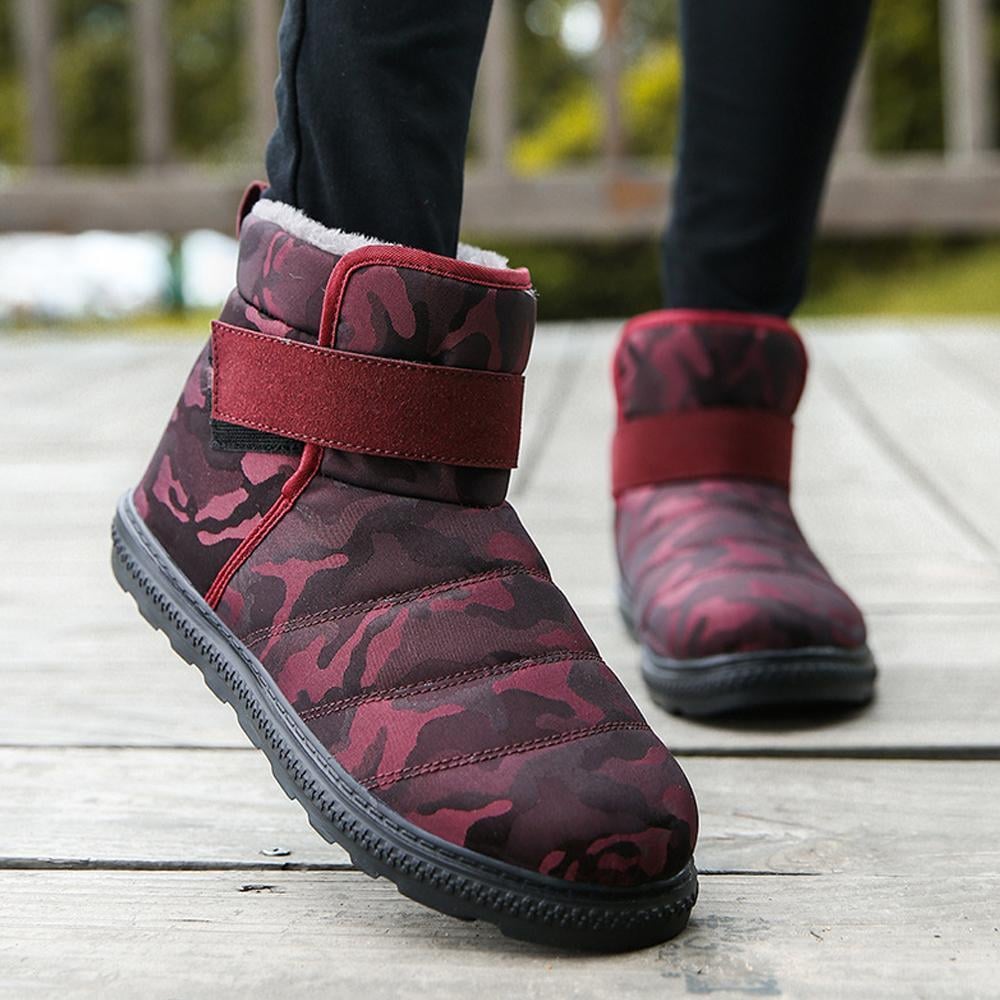 Rutschfeste wasserdichte Schneeschuhe mit selbstklebender Schnalle