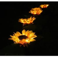 Solar Sunflower Lights