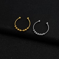 Calm - Angst-Ring mit Perlen