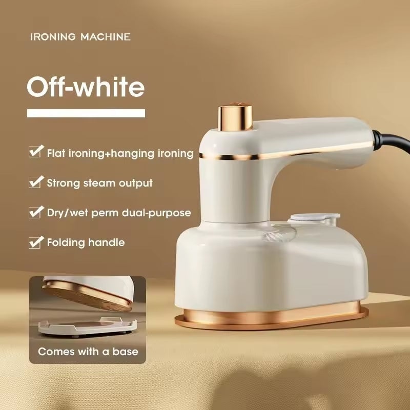 Portable Garment Steamer, Dual-Use Flat & Hanging Ironing Machine