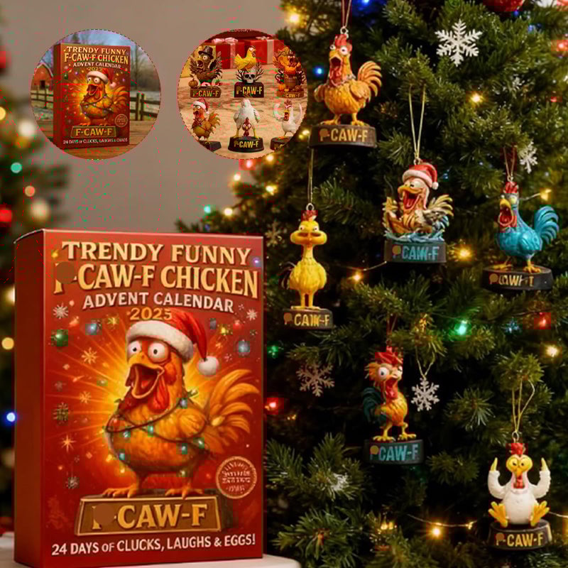 Funny Chicken Christmas Advent Calendar