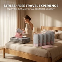 6-Piece Expandable Space-Saving Packing Cubes
