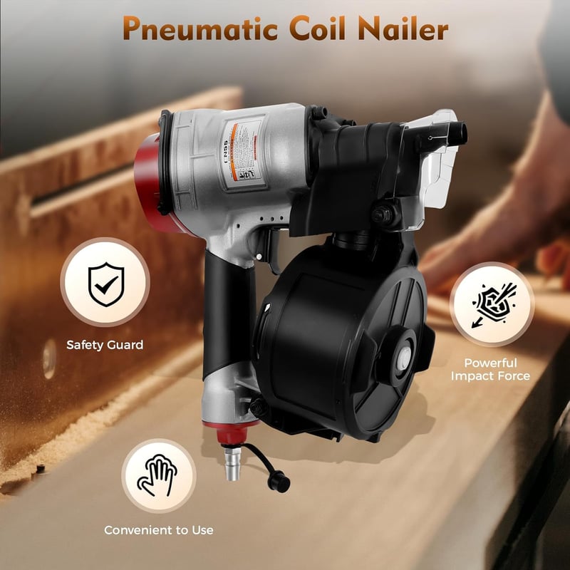 Sakerplus® Pneumatic Coil Roofing Nail Gun