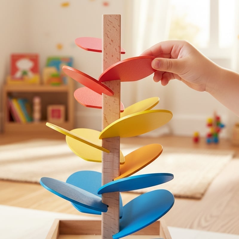 Wooden Musical Rainbow Tree