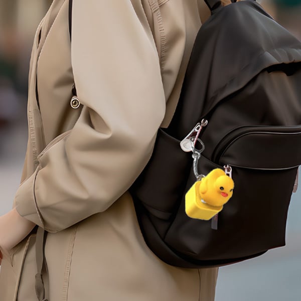 Porte-clés Canard Lumineux et Sonore (Rechargeable)