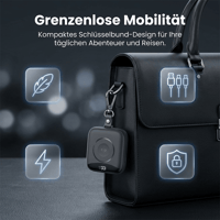 Tragbare Powerbank mit Schnellladefunktion