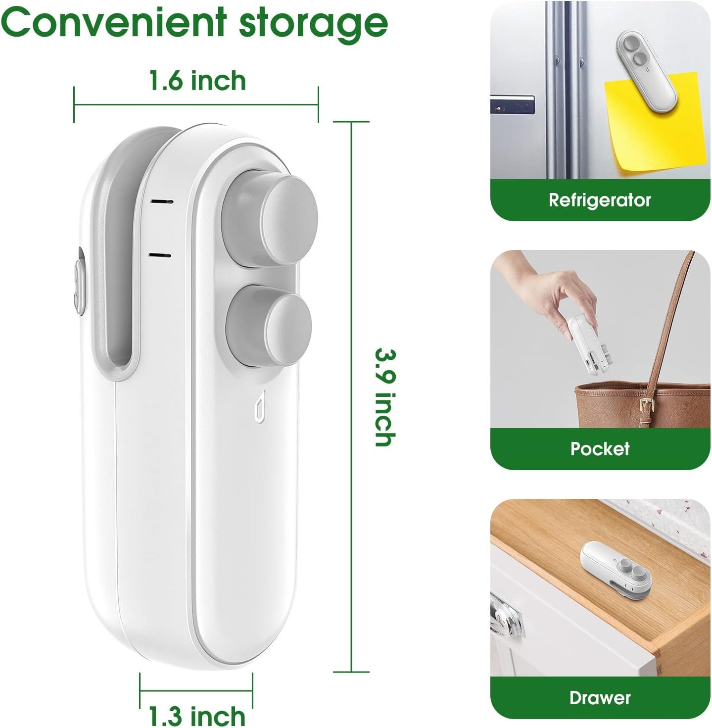 Rechargeable Handheld 2 in 1 Heat Sealer