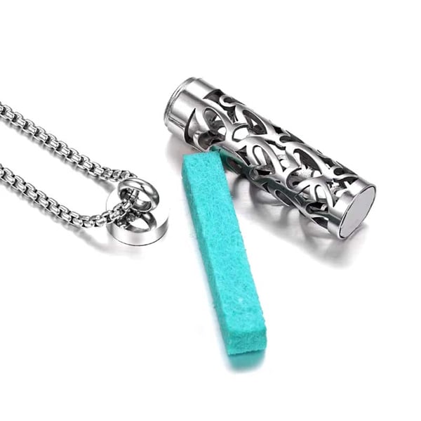 Aromaterapi vedhængshalskæde i rustfrit stål