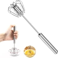 🥚Kitchen Semi-automatic Egg Beater Stainless Steel Easy Whisk