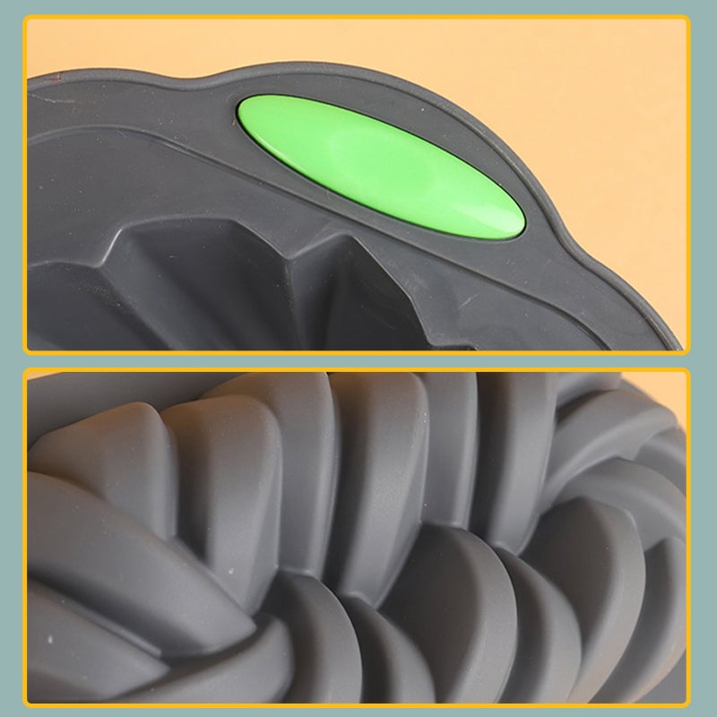 Two-color spiral toast bread silicone mold