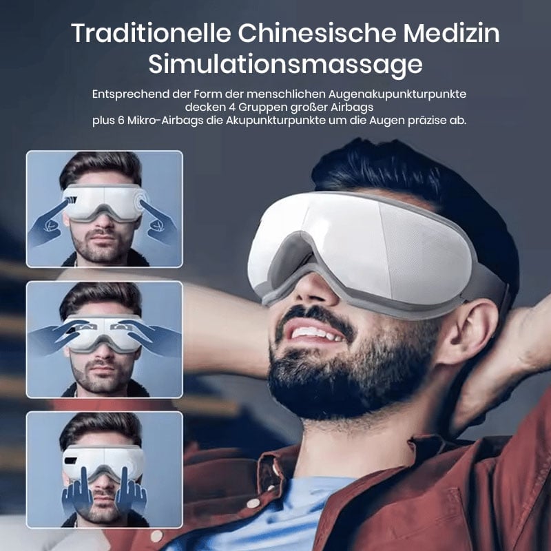 Premium-Augenpflegegerät, Augenmaske mit Feuchtigkeitsspender und Augenmassagegerät
