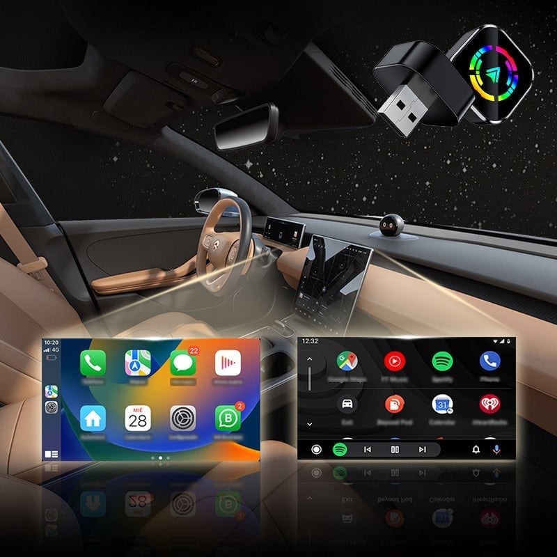 Saker Adapter für drahtloses CarPlay (iPhone/Android)
