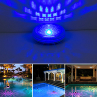 2 PCS - Timer Function Solar-Powered Pool Light with 3 Brightness Levels & 9 Colors