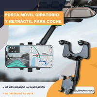 Soporte Para Teléfono Celular Giratorio Y Retráctil