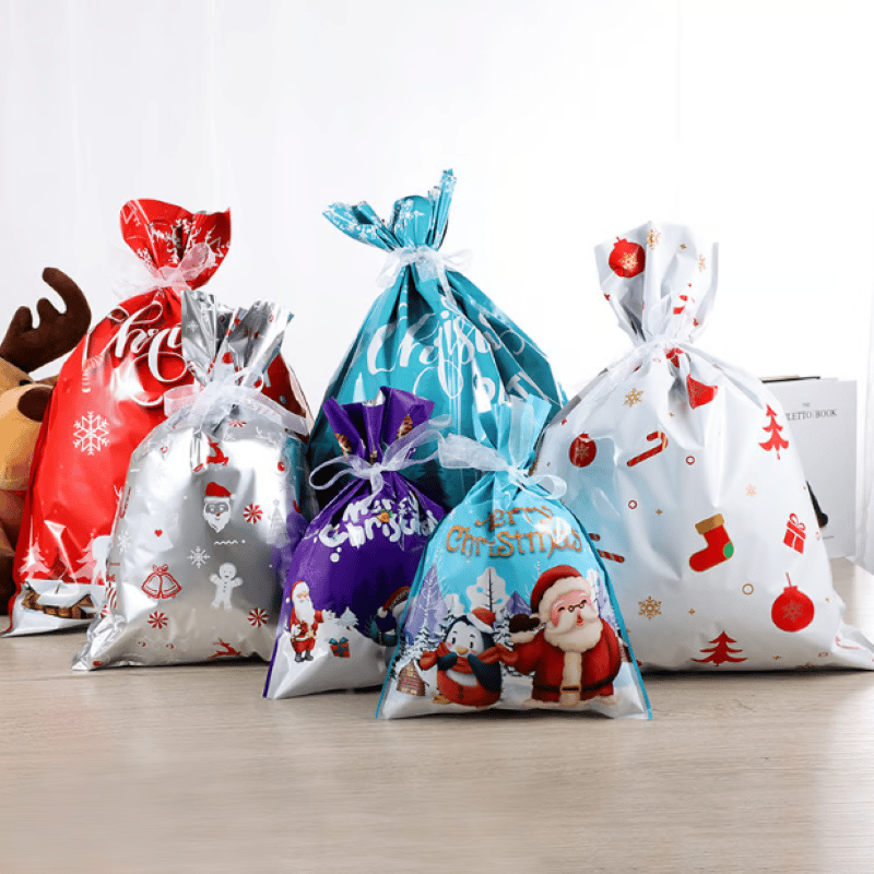 Weihnachtsverpackungs-Zugbänder-Geschenktasche
