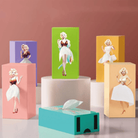 Fluffy Skirt Girls Tissue Box