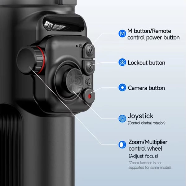 Smart 3-Axis Gimbal Stabilizer with AI Tracking – Professional Video Shooting Tool
