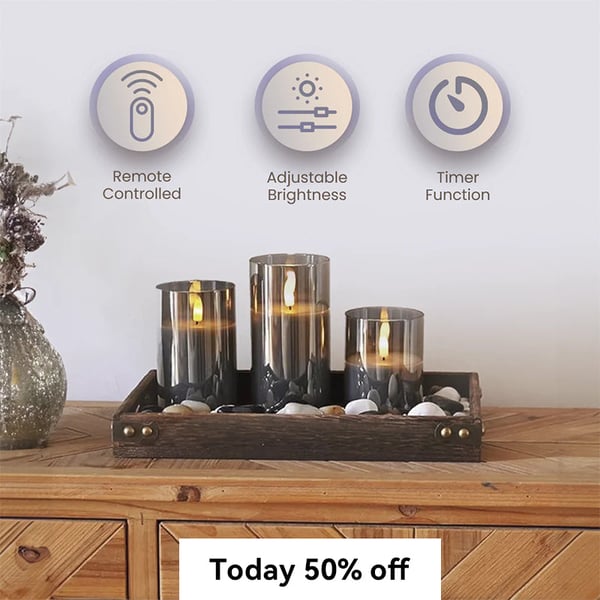 3D Glass Realistic LED Light