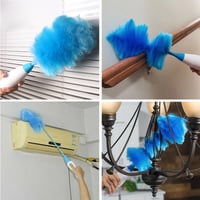 360° Rotatable Electric Spin Duster Motorized Dust Wand with 2 Brushes