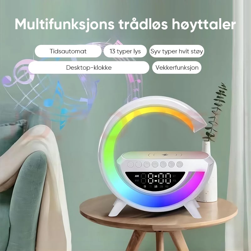 Sale G-formet LED trådløs ladehøyttaler